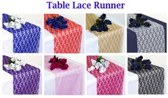 PACK of 10 Wedding 12″ x 108″ Lace Table Runner Party Venue banquet Decoration