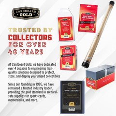 Cardboard Gold 5×7 Top Loaders for Cards – Clear Rigid PVC Toploader – Holds …