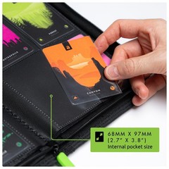 Vault X 4 Pocket Zip Binder 160 Cards Exo-Tec Material 20 Side-Loading Pages