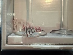 Studio His & Hers Bride & Groom Wedding Toasting Glasses Set of 2, 2.75 oz