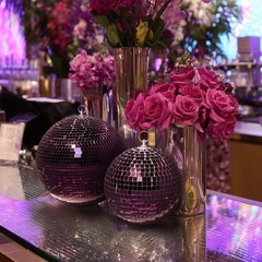 Yescom 12″ Large Disco Ball Mirror Big Hanging Glass for Party Events Wedding