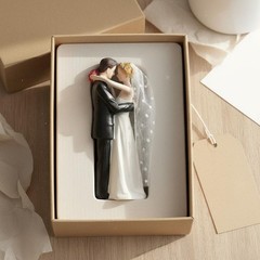 Bride and Groom Cake Topper Detailed Craftsmanship Wedding Cake Topper