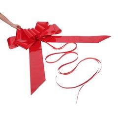 Reusable Wedding Car Bow PVC Material Large Red Bow for Decor and Special Events