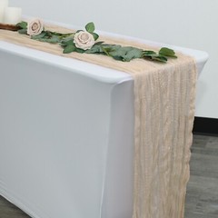 YCC Linens – 35 in. x 10 ft. Gauze Cheesecloth Table Runners for Weddings