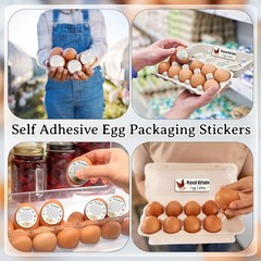 1000Pcs Fresh Farm Egg Packaging Set Include 500Pcs Market Egg Handling Stick…