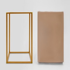 Gold 20 PCS Geometric Flower Stand For Wedding, Flower Stand 8.27*8.27*15.75in