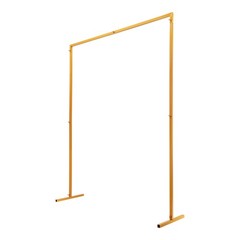 Wedding Arch Rack Rectangular Flower Decor Frame Stand Gold Metal Party Backdrop