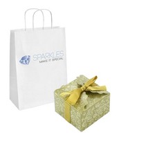 200 Medium Ribbon Favor Boxes XTE885 – Matte gold/gold glitter