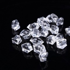300 Clear Crystal Like ICE CUBES Wedding Party Tabletop CENTERPIECES Decorations