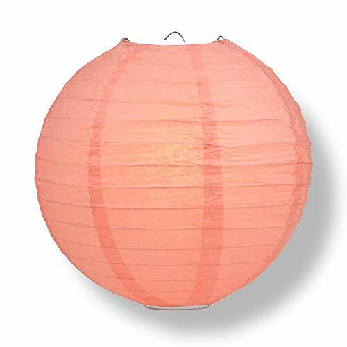 Quasimoon PaperLanternStore Decorative Paper Lantern – (Single, 6-Inch, Rosea…