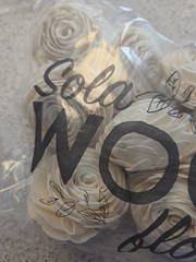 Sola Wood Flowers brand 3 inch flowers in a 10-pack. Free Shipping!