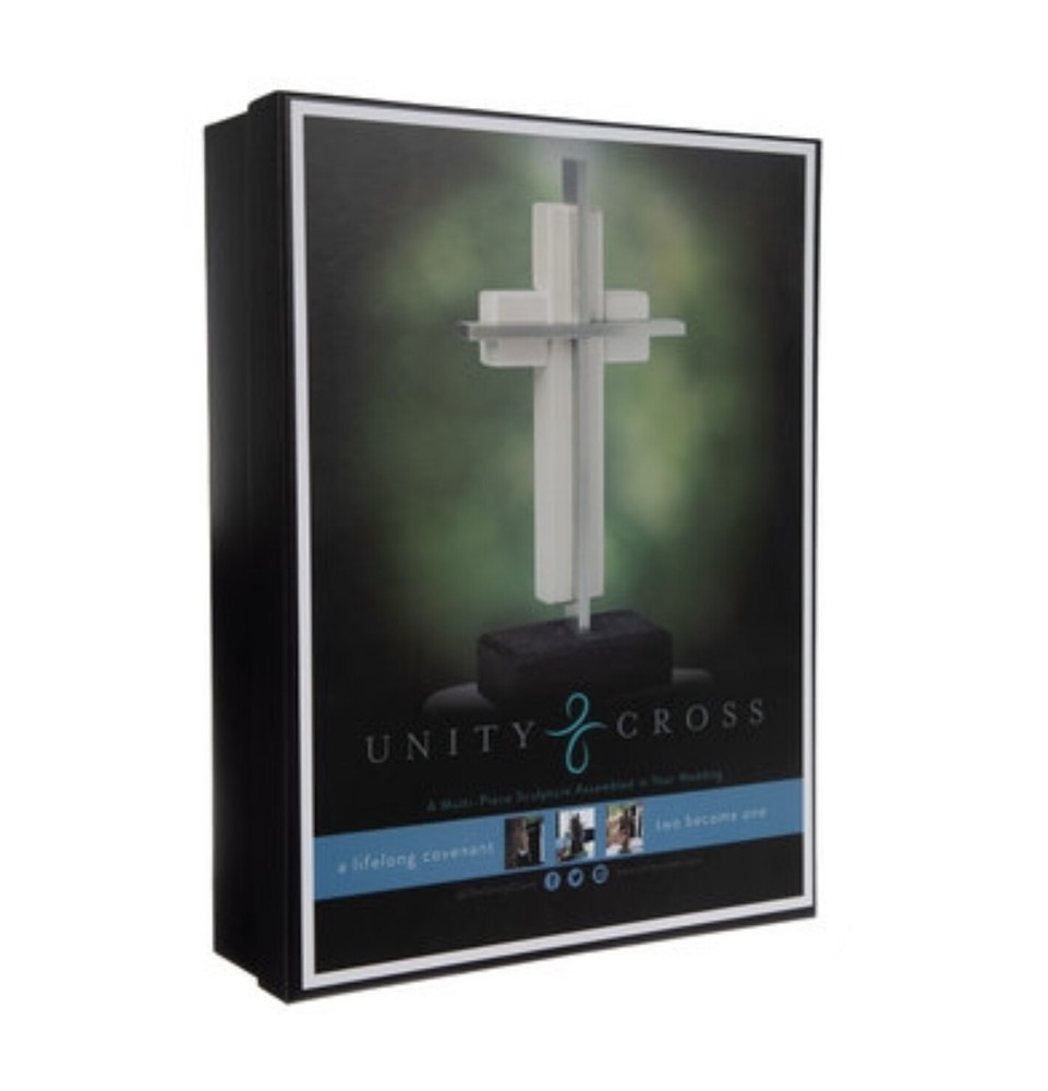 True White Unity Cross Wedding Cross Centerpiece Christian Newly Weds.