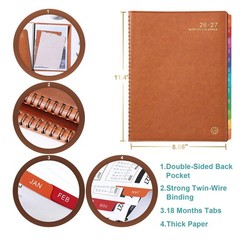 Monthly Planner 2026-2027 – 18 Months Planner 2026-2027 from July 2026 to Dec…