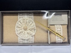 Guest Book & Pen Set by Celebrate It: Burlap Cover – Weddings; Anniversaries