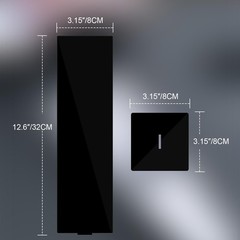 Detachable Acrylic Monitor Memo Board & Message Holder by Black