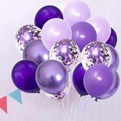 100pcs Garland Arch Kit Assorted 5” 10″ 12” Dark Pastel Purple Shades Balloons