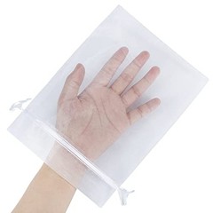 100pcs Sheer Organza Bags White, 6 x 9 inches Christmas Wedding Shower white
