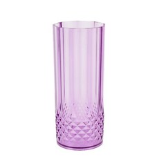 6 PURPLE 14 oz Crystal Plastic DRINKING GLASSES Party Events Disposable