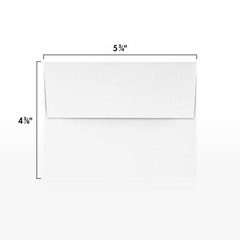 LUXPaper A2 Invitation Envelopes | 4 3/8″ x 5 3/4″ | 250 Qty., Bright White