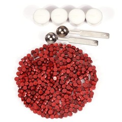 360 Pcs Antique Wine Red Sealing Wax Beads Set for Wax Seal Stamp with Candle…