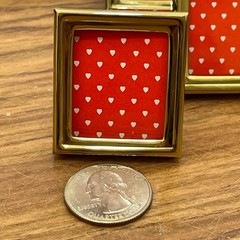 Wedding Reception Decor PARTY FAVORS ** 10 pack of Small BRASS PICTURE FRAMES