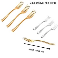 DIY Mini Cake Favor Set Clear Cake Wrap w/Mini Forks for Dessert Display Weddin