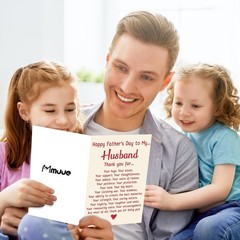 Funny Fathers Day Card Gift from Wife, Sweet Fathers Day Cards for Husband, T…