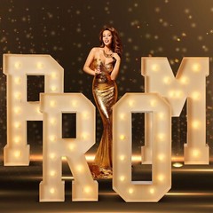 4 Pcs 4ft Graduation Decorations 2025 Prom Marquee Letter Lights Sign LED Mar…