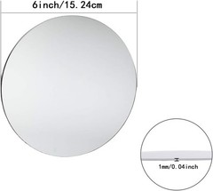 16Pack Round Mirror Plates Centerpieces Tables 6inch Mirror Trays Circle Mirror