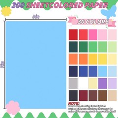 5″ x 7″ Cardstock 30 Colors, 300 x 7″-300 Sheets, 30 Colors-5″ x P