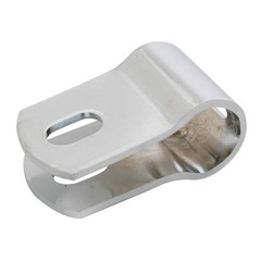 Chrome Plated 5/8″ x 3/8″ Mirror Arm Clamp Clear U Clamp 2-1/4 Chrome Plated