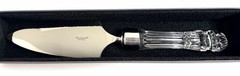 Waterford Crystal Wedding Cake Pie Server 12″ Ireland Serrated Steel Blade