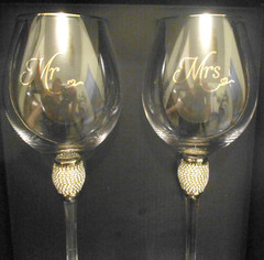 Trinkware Wedding Mr. & Mrs. Goblets (SKU# 1440)