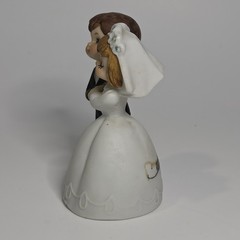 Vintage 1960s Lefton Porcelain Bride and Groom Figurine 3.5″ Wedding Cake Topper