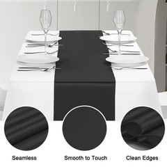 12 Pack Satin Table Runner 12 x 108 Inch Long Satin Table Runners for Wedding…