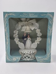 NEW Vintage 1950s Bride and Groom Wedding Cake Topper Soldier Pfeil & Holing NOS