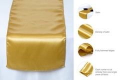 Organza Chair Sashes Bow + Satin Table Runner Wedding Party Decoration-FREE SHIP