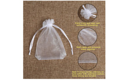 Wedding Favor Bags Premium Sheer Organza Bag Jewelry Christmas Festival 100 Pack