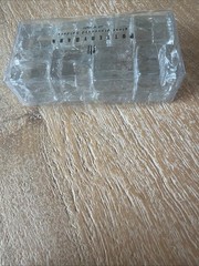 Pottery Barn Placecard Holders Clear Glass Cubes Wedding Shower Display Set 8