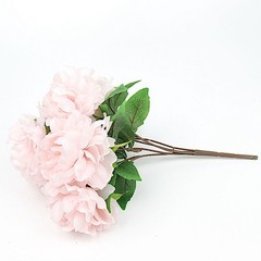 BLUSH 2 Bushes 17″ Silk ARTIFICIAL PEONY FLOWERS Bouquets Wedding Party Supplies