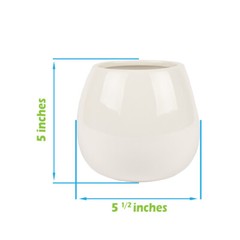 West Coast Paracord Planter Vase Set – 3 Pc White, Wedding Table Décor Reception