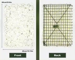 White Floral Flower Wall Squares 24 Pieces