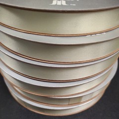 #3 McGinley Satin, Eggshell, 100 Yard Acetate Ribbon 9/16″ for Corsages & Events