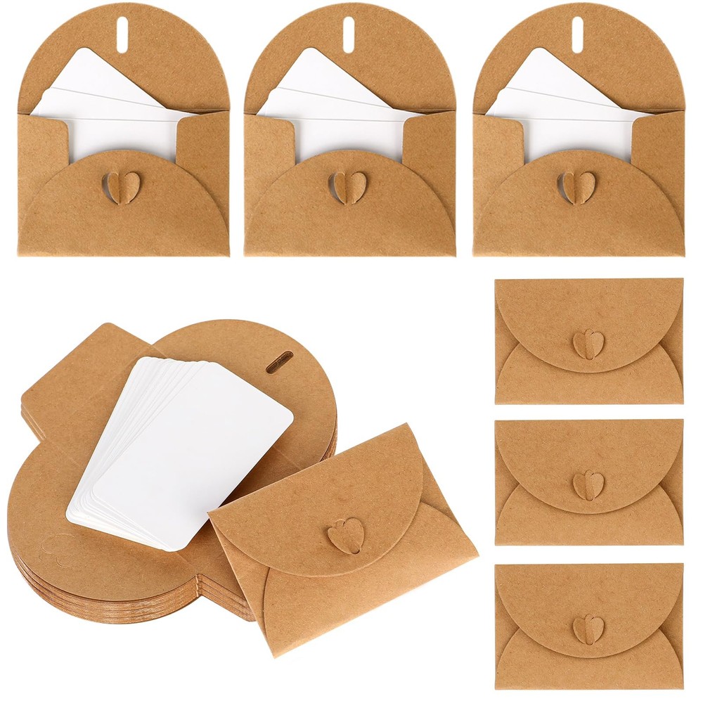 Mini Envelopes with 4.1 x 2.8 inch, 25PCS Small Cards envelopes