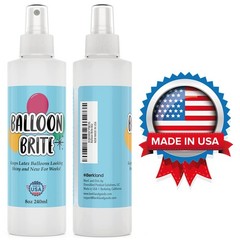 Balloon Shine Spray 8 oz — Single-Event Hi-Gloss Pump for Latex Multicolor
