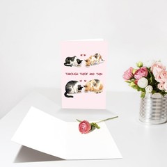 Funny Cat Anniversary Card for Him Her, Hilarious Valentines Day&Wedding Anni…