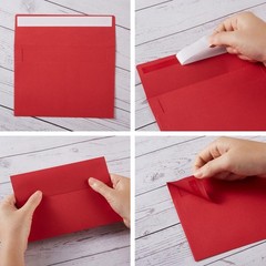 Wishop 100 Pack Christmas A7 5.24 x 7.21 Inches, Green/Red
