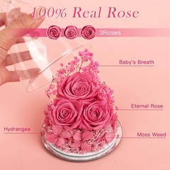 Valentines Day 3.86*5.91 inch, Sweet Pink (Rose, Baby’s Breath, Hydrangea)