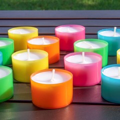 Stonebriar 96 Pack Multicolor Unscented 6 To 7 Hour Long Burning Tea Light