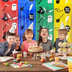 2 Pack Magical Wizard School Themed Beaded Curtain – 6.6FT x 3.3FT – Magical …